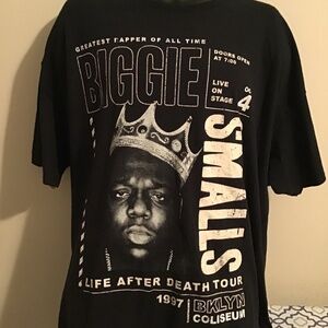 🔥BIGGIE, unisex, size 2X/3X, has 2 holes on back see photos, otherwise great.